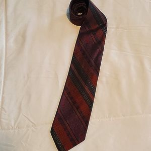 Vintage POLO by Ralph Lauren Burgundy Paisley Striped Tie